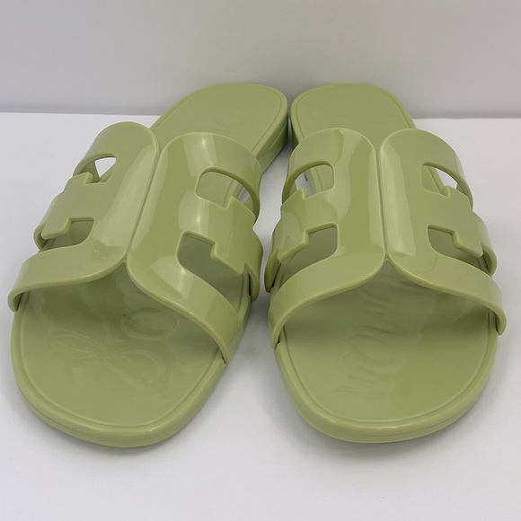 SAM EDELMAN BAY JELLY SLIDE SANDALS, WET JELLY LOOK, WOMENS SIZE 8M, EURO 38.5 - Picture 2 of 15